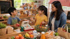 Pretend Shopping Language Skills