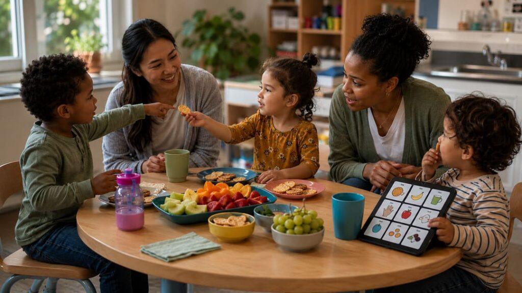 snack time conversation activities