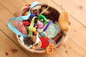 basket of toys
